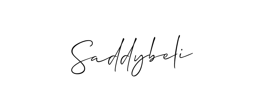 How to Draw Saddybeli signature style? Allison_Script is a latest design signature styles for name Saddybeli. Saddybeli signature style 2 images and pictures png