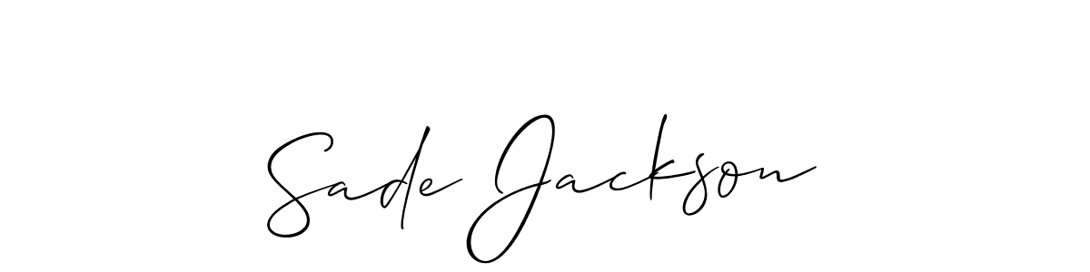 This is the best signature style for the Sade Jackson name. Also you like these signature font (Allison_Script). Mix name signature. Sade Jackson signature style 2 images and pictures png