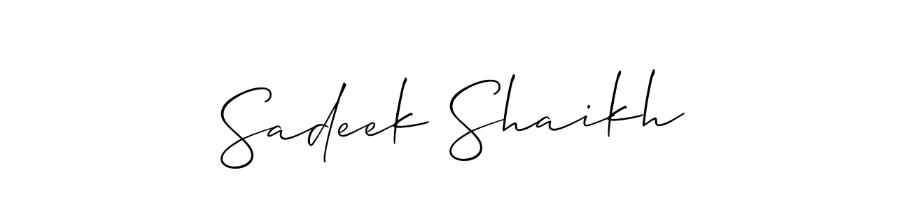 Check out images of Autograph of Sadeek Shaikh name. Actor Sadeek Shaikh Signature Style. Allison_Script is a professional sign style online. Sadeek Shaikh signature style 2 images and pictures png
