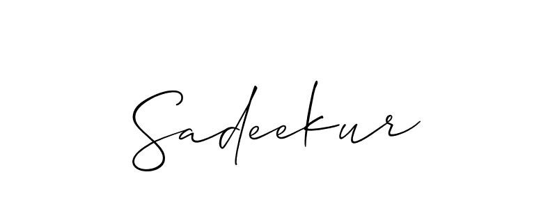 Similarly Allison_Script is the best handwritten signature design. Signature creator online .You can use it as an online autograph creator for name Sadeekur. Sadeekur signature style 2 images and pictures png