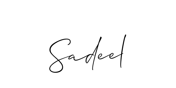 Similarly Allison_Script is the best handwritten signature design. Signature creator online .You can use it as an online autograph creator for name Sadeel. Sadeel signature style 2 images and pictures png