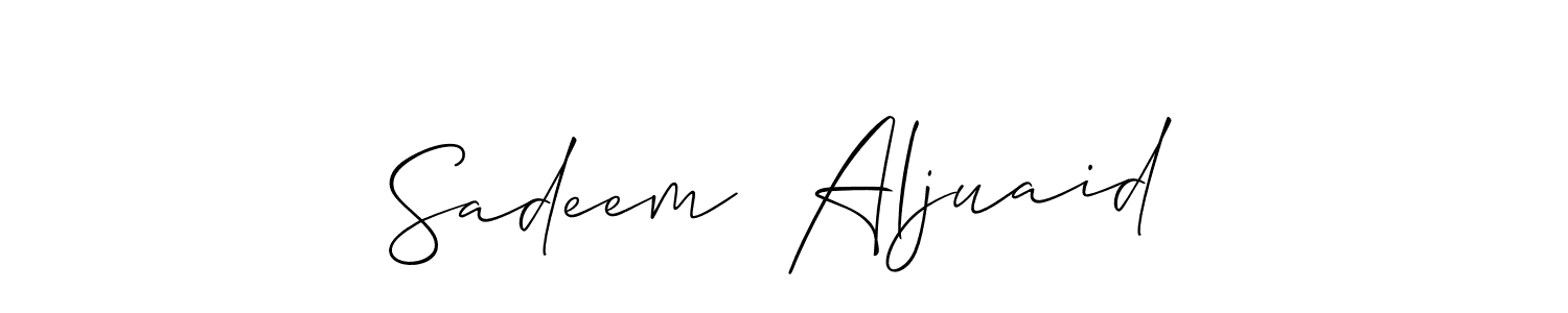 Make a beautiful signature design for name Sadeem  Aljuaid. Use this online signature maker to create a handwritten signature for free. Sadeem  Aljuaid signature style 2 images and pictures png