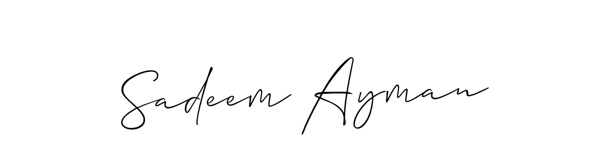 Best and Professional Signature Style for Sadeem Ayman. Allison_Script Best Signature Style Collection. Sadeem Ayman signature style 2 images and pictures png