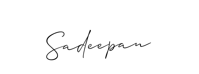 Make a beautiful signature design for name Sadeepan. Use this online signature maker to create a handwritten signature for free. Sadeepan signature style 2 images and pictures png