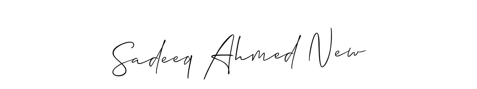 Make a beautiful signature design for name Sadeeq Ahmed New. Use this online signature maker to create a handwritten signature for free. Sadeeq Ahmed New signature style 2 images and pictures png