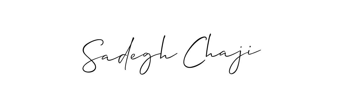 Make a beautiful signature design for name Sadegh Chaji. Use this online signature maker to create a handwritten signature for free. Sadegh Chaji signature style 2 images and pictures png