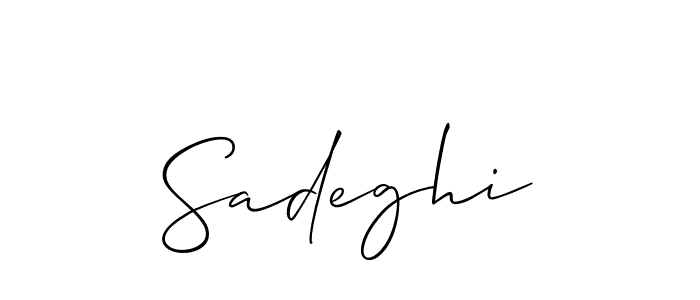 Make a short Sadeghi signature style. Manage your documents anywhere anytime using Allison_Script. Create and add eSignatures, submit forms, share and send files easily. Sadeghi signature style 2 images and pictures png