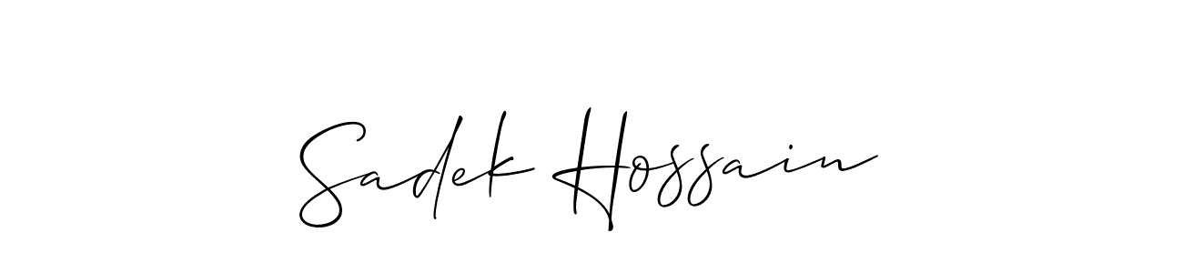 Check out images of Autograph of Sadek Hossain name. Actor Sadek Hossain Signature Style. Allison_Script is a professional sign style online. Sadek Hossain signature style 2 images and pictures png