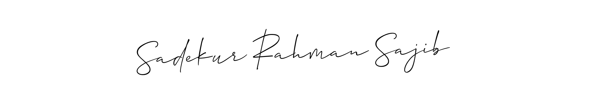 See photos of Sadekur Rahman Sajib official signature by Spectra . Check more albums & portfolios. Read reviews & check more about Allison_Script font. Sadekur Rahman Sajib signature style 2 images and pictures png