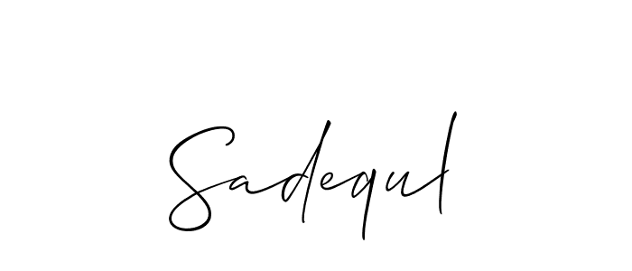 Similarly Allison_Script is the best handwritten signature design. Signature creator online .You can use it as an online autograph creator for name Sadequl. Sadequl signature style 2 images and pictures png