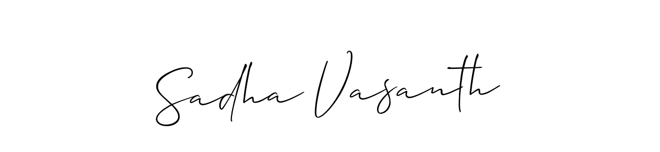 Check out images of Autograph of Sadha Vasanth name. Actor Sadha Vasanth Signature Style. Allison_Script is a professional sign style online. Sadha Vasanth signature style 2 images and pictures png