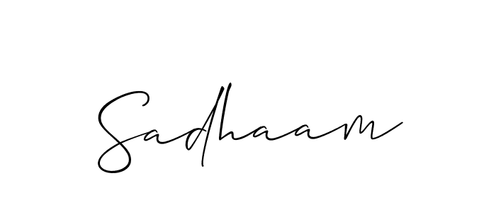 Make a short Sadhaam signature style. Manage your documents anywhere anytime using Allison_Script. Create and add eSignatures, submit forms, share and send files easily. Sadhaam signature style 2 images and pictures png