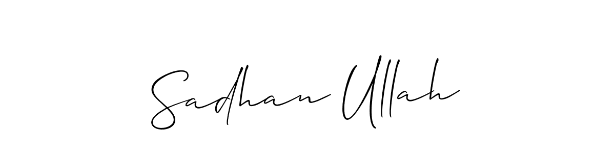 Check out images of Autograph of Sadhan Ullah name. Actor Sadhan Ullah Signature Style. Allison_Script is a professional sign style online. Sadhan Ullah signature style 2 images and pictures png