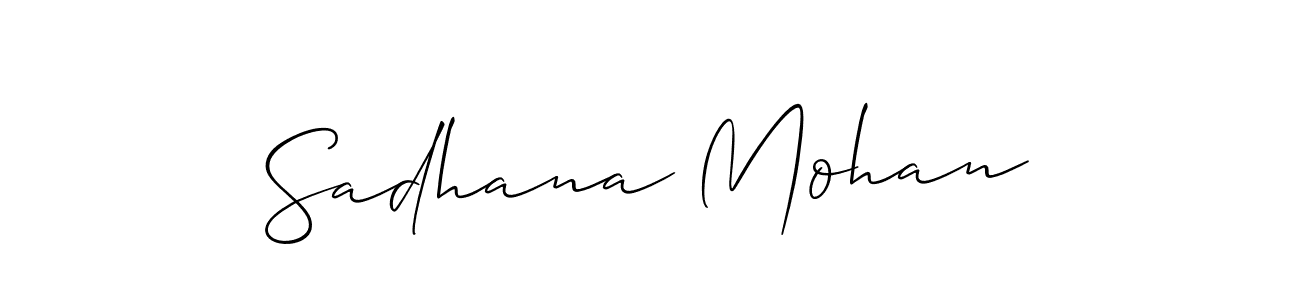 Once you've used our free online signature maker to create your best signature Allison_Script style, it's time to enjoy all of the benefits that Sadhana Mohan name signing documents. Sadhana Mohan signature style 2 images and pictures png