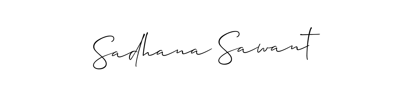 It looks lik you need a new signature style for name Sadhana Sawant. Design unique handwritten (Allison_Script) signature with our free signature maker in just a few clicks. Sadhana Sawant signature style 2 images and pictures png