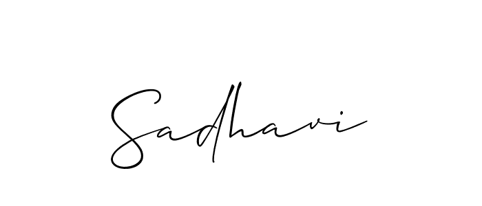 Also we have Sadhavi name is the best signature style. Create professional handwritten signature collection using Allison_Script autograph style. Sadhavi signature style 2 images and pictures png