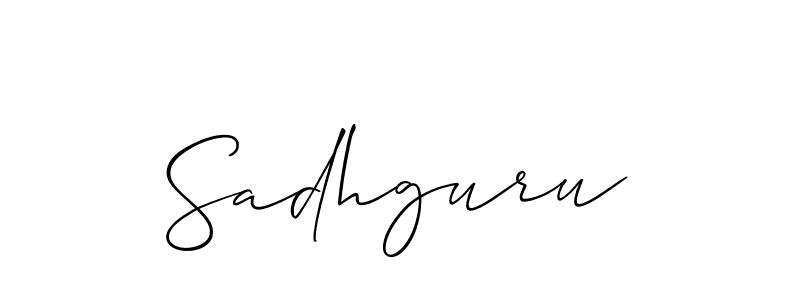 How to Draw Sadhguru signature style? Allison_Script is a latest design signature styles for name Sadhguru. Sadhguru signature style 2 images and pictures png