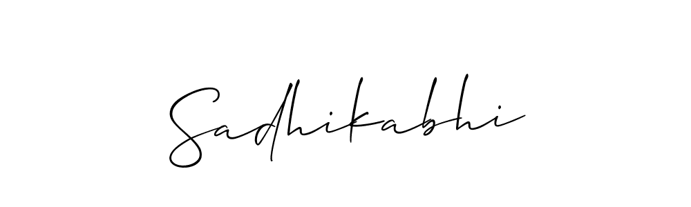 This is the best signature style for the Sadhikabhi name. Also you like these signature font (Allison_Script). Mix name signature. Sadhikabhi signature style 2 images and pictures png