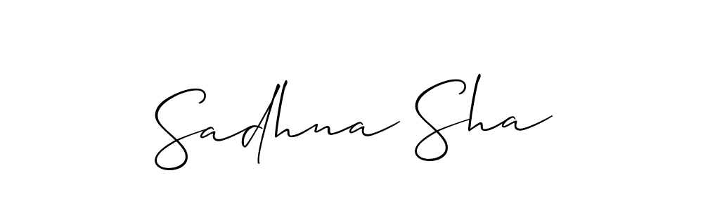 Allison_Script is a professional signature style that is perfect for those who want to add a touch of class to their signature. It is also a great choice for those who want to make their signature more unique. Get Sadhna Sha name to fancy signature for free. Sadhna Sha signature style 2 images and pictures png