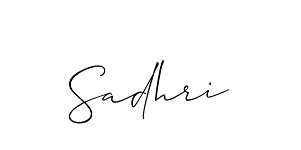 How to make Sadhri name signature. Use Allison_Script style for creating short signs online. This is the latest handwritten sign. Sadhri signature style 2 images and pictures png