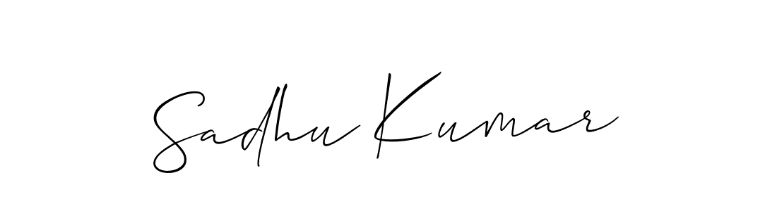 It looks lik you need a new signature style for name Sadhu Kumar. Design unique handwritten (Allison_Script) signature with our free signature maker in just a few clicks. Sadhu Kumar signature style 2 images and pictures png