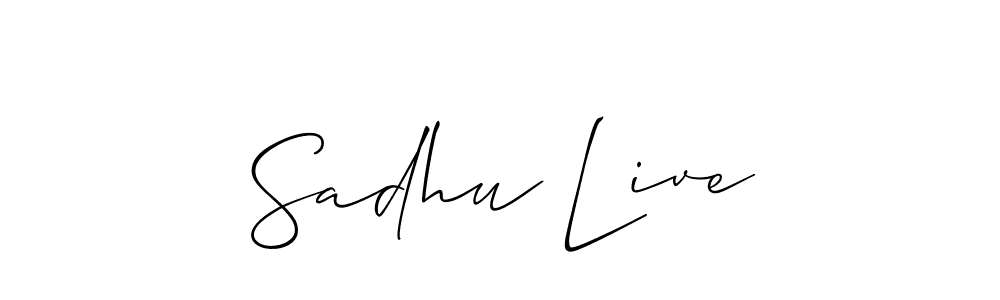 How to make Sadhu Live signature? Allison_Script is a professional autograph style. Create handwritten signature for Sadhu Live name. Sadhu Live signature style 2 images and pictures png