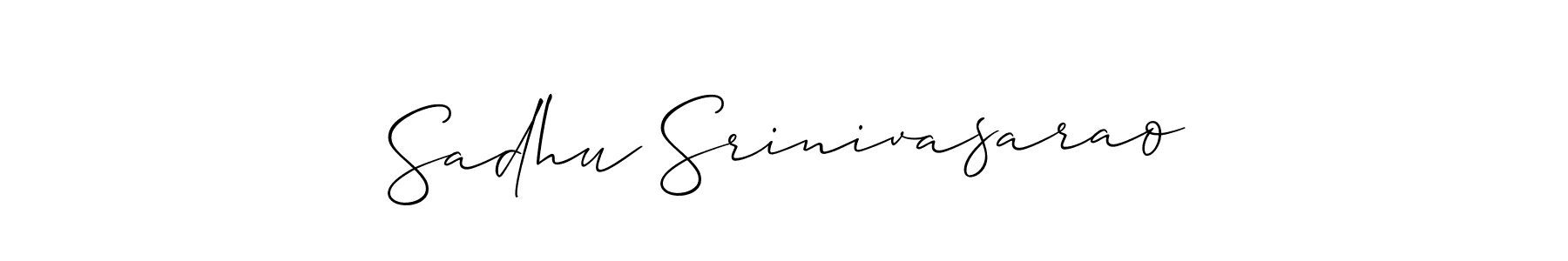 How to make Sadhu Srinivasarao signature? Allison_Script is a professional autograph style. Create handwritten signature for Sadhu Srinivasarao name. Sadhu Srinivasarao signature style 2 images and pictures png