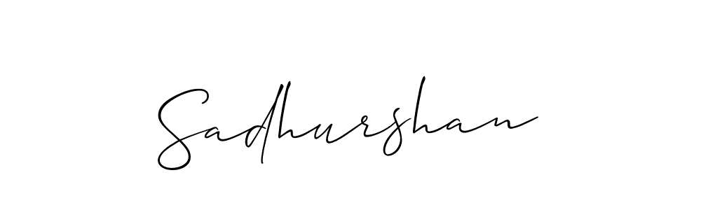 Also You can easily find your signature by using the search form. We will create Sadhurshan name handwritten signature images for you free of cost using Allison_Script sign style. Sadhurshan signature style 2 images and pictures png