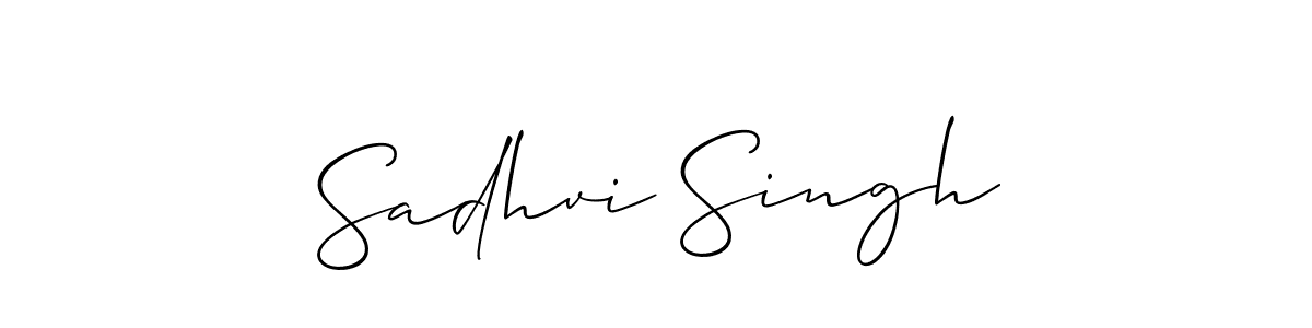 This is the best signature style for the Sadhvi Singh name. Also you like these signature font (Allison_Script). Mix name signature. Sadhvi Singh signature style 2 images and pictures png