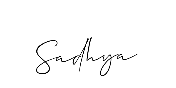 You should practise on your own different ways (Allison_Script) to write your name (Sadhya) in signature. don't let someone else do it for you. Sadhya signature style 2 images and pictures png