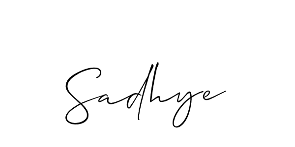 You should practise on your own different ways (Allison_Script) to write your name (Sadhye) in signature. don't let someone else do it for you. Sadhye signature style 2 images and pictures png