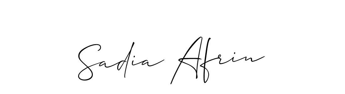 The best way (Allison_Script) to make a short signature is to pick only two or three words in your name. The name Sadia Afrin include a total of six letters. For converting this name. Sadia Afrin signature style 2 images and pictures png