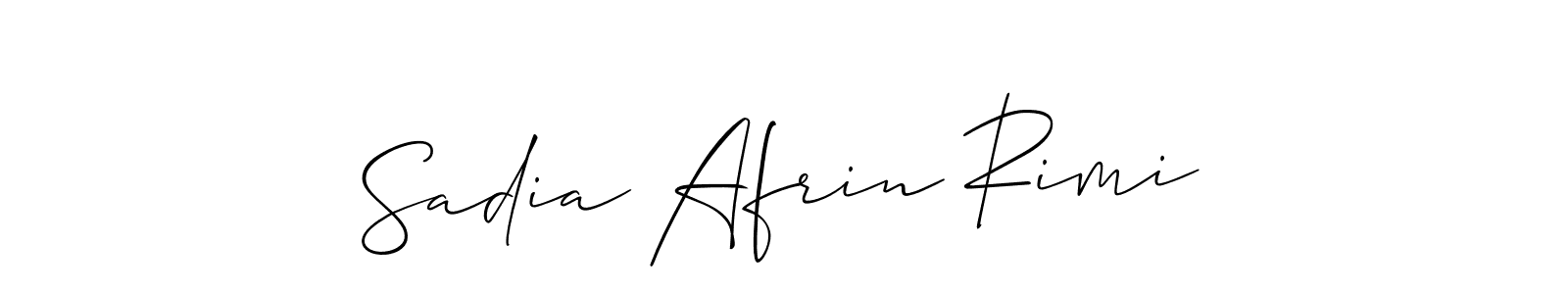 Also You can easily find your signature by using the search form. We will create Sadia Afrin Rimi name handwritten signature images for you free of cost using Allison_Script sign style. Sadia Afrin Rimi signature style 2 images and pictures png