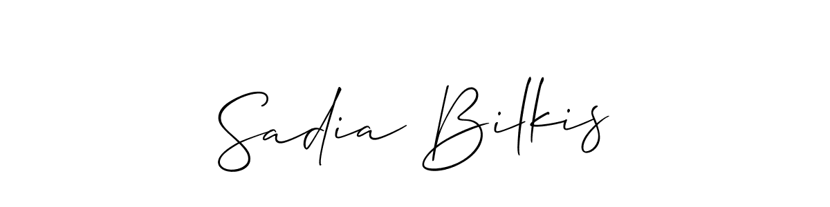 How to Draw Sadia Bilkis signature style? Allison_Script is a latest design signature styles for name Sadia Bilkis. Sadia Bilkis signature style 2 images and pictures png