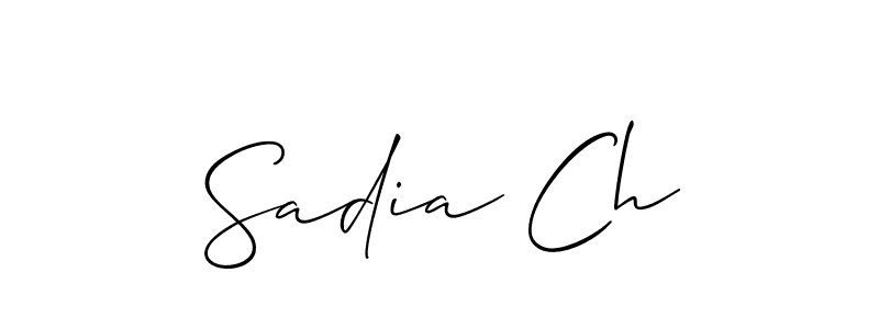 Make a beautiful signature design for name Sadia Ch. Use this online signature maker to create a handwritten signature for free. Sadia Ch signature style 2 images and pictures png