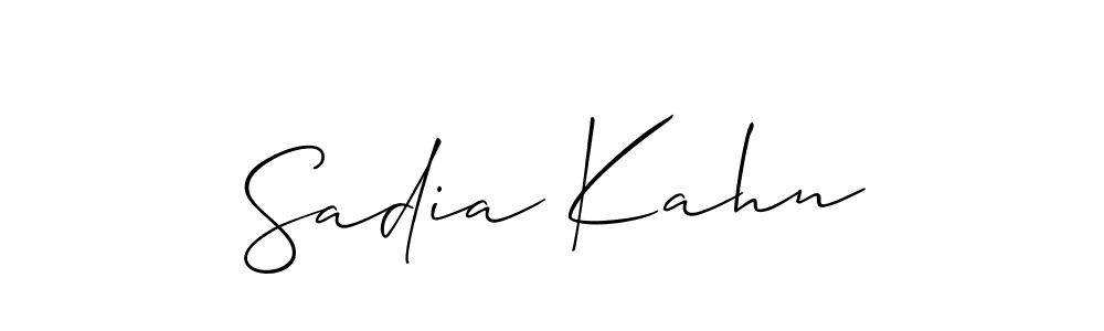 Once you've used our free online signature maker to create your best signature Allison_Script style, it's time to enjoy all of the benefits that Sadia Kahn name signing documents. Sadia Kahn signature style 2 images and pictures png