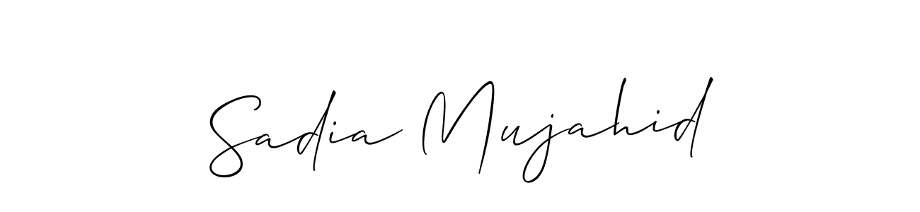 Make a beautiful signature design for name Sadia Mujahid. Use this online signature maker to create a handwritten signature for free. Sadia Mujahid signature style 2 images and pictures png