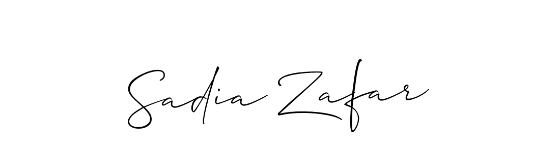 It looks lik you need a new signature style for name Sadia Zafar. Design unique handwritten (Allison_Script) signature with our free signature maker in just a few clicks. Sadia Zafar signature style 2 images and pictures png