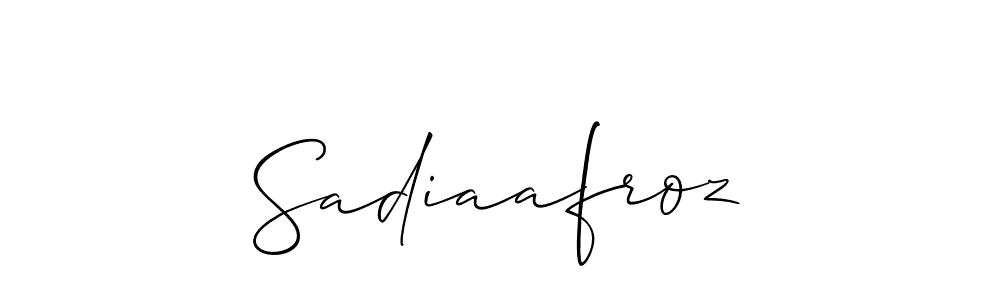 Make a beautiful signature design for name Sadiaafroz. Use this online signature maker to create a handwritten signature for free. Sadiaafroz signature style 2 images and pictures png