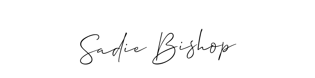 Allison_Script is a professional signature style that is perfect for those who want to add a touch of class to their signature. It is also a great choice for those who want to make their signature more unique. Get Sadie Bishop name to fancy signature for free. Sadie Bishop signature style 2 images and pictures png