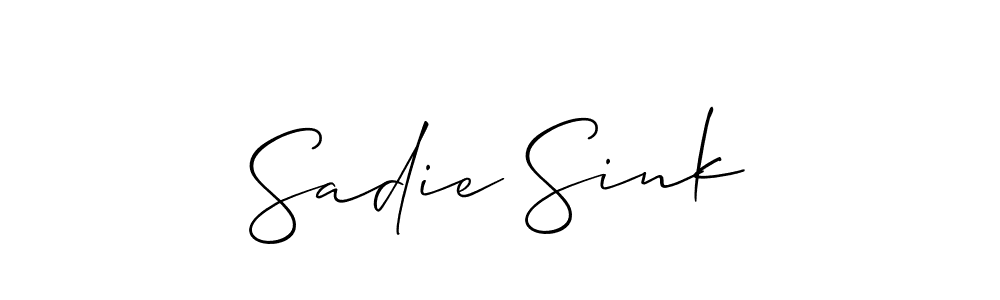 Make a beautiful signature design for name Sadie Sink. Use this online signature maker to create a handwritten signature for free. Sadie Sink signature style 2 images and pictures png