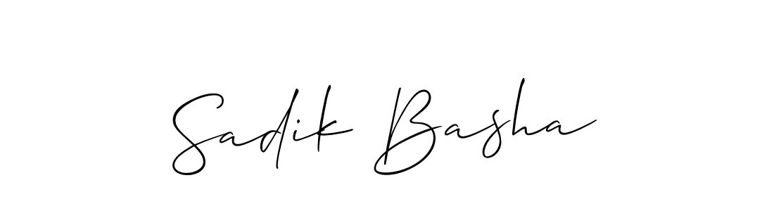 This is the best signature style for the Sadik Basha name. Also you like these signature font (Allison_Script). Mix name signature. Sadik Basha signature style 2 images and pictures png