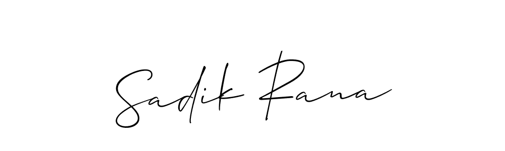 How to Draw Sadik Rana signature style? Allison_Script is a latest design signature styles for name Sadik Rana. Sadik Rana signature style 2 images and pictures png