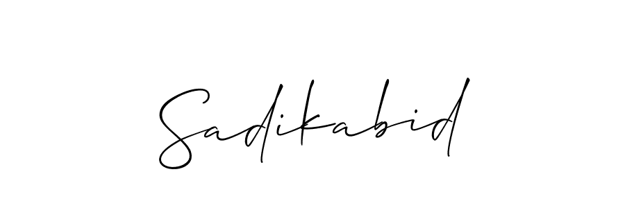 Check out images of Autograph of Sadikabid name. Actor Sadikabid Signature Style. Allison_Script is a professional sign style online. Sadikabid signature style 2 images and pictures png