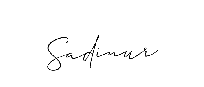 Once you've used our free online signature maker to create your best signature Allison_Script style, it's time to enjoy all of the benefits that Sadinur name signing documents. Sadinur signature style 2 images and pictures png