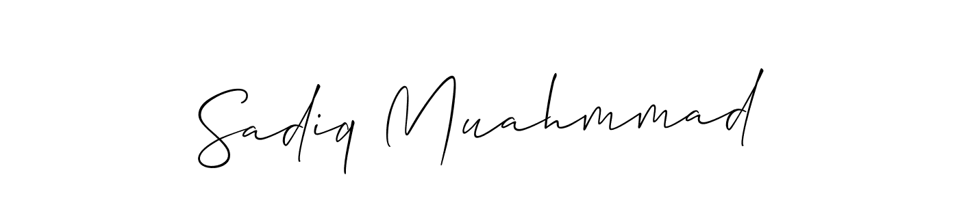 Also You can easily find your signature by using the search form. We will create Sadiq Muahmmad name handwritten signature images for you free of cost using Allison_Script sign style. Sadiq Muahmmad signature style 2 images and pictures png