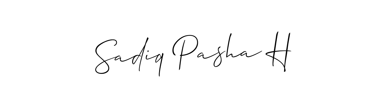 Best and Professional Signature Style for Sadiq Pasha H. Allison_Script Best Signature Style Collection. Sadiq Pasha H signature style 2 images and pictures png