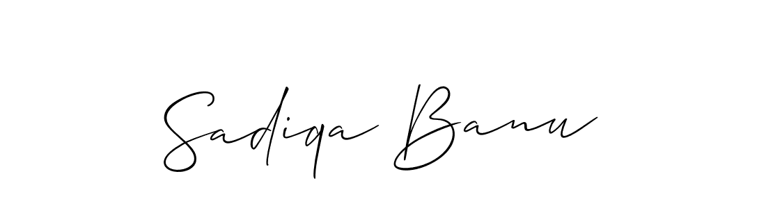 How to make Sadiqa Banu signature? Allison_Script is a professional autograph style. Create handwritten signature for Sadiqa Banu name. Sadiqa Banu signature style 2 images and pictures png