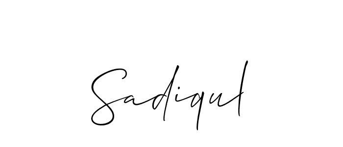 Best and Professional Signature Style for Sadiqul. Allison_Script Best Signature Style Collection. Sadiqul signature style 2 images and pictures png