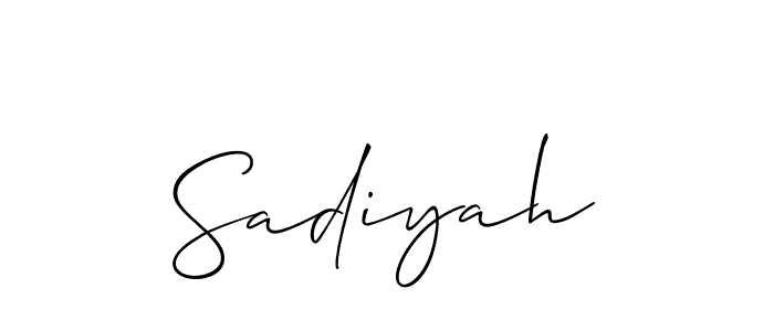 You can use this online signature creator to create a handwritten signature for the name Sadiyah. This is the best online autograph maker. Sadiyah signature style 2 images and pictures png